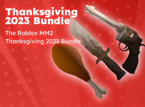 Roblox MM2 Thanksgiving 2023 Bundle: Latte Knife, Latte Gun, Turkey Knife
