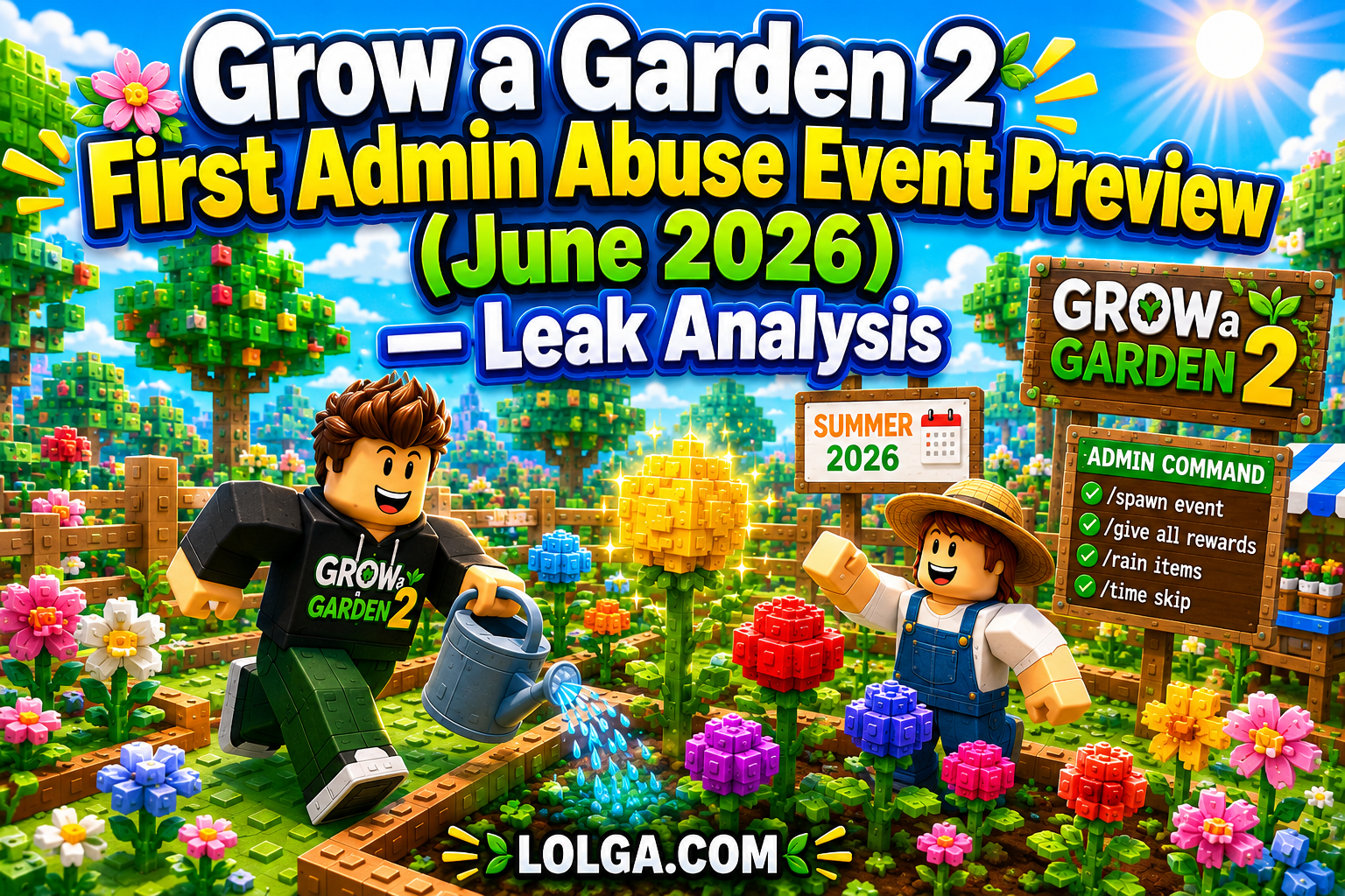 Grow a Garden 2 First Admin Abuse Event Preview(June 2026) — Leak Analysis