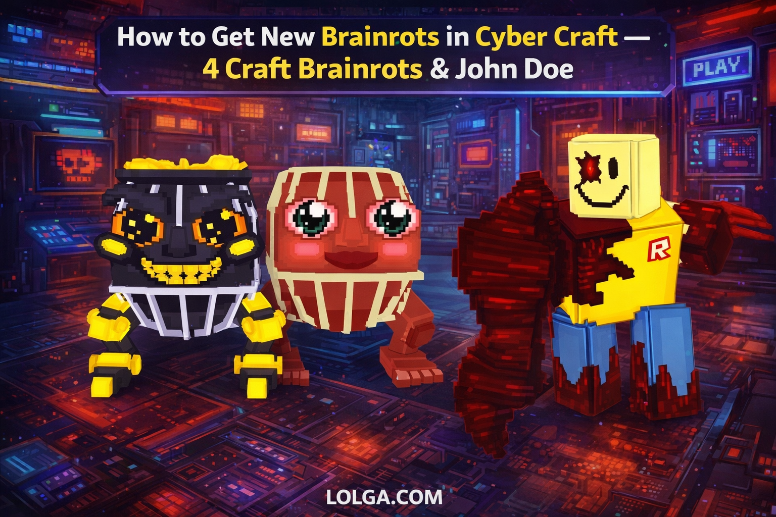 How to Get New Brainrots in Cyber ​​Craft — 4 Craft Brainrots & John Doe