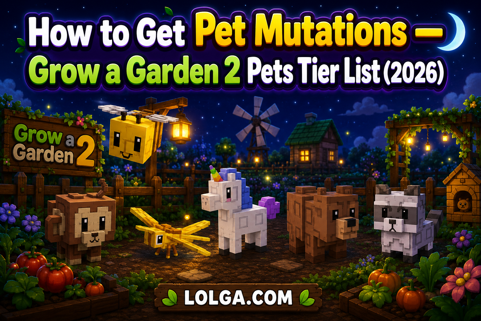 How to Get Pet Mutations — Grow a Garden 2 Pets Tier List (2026)