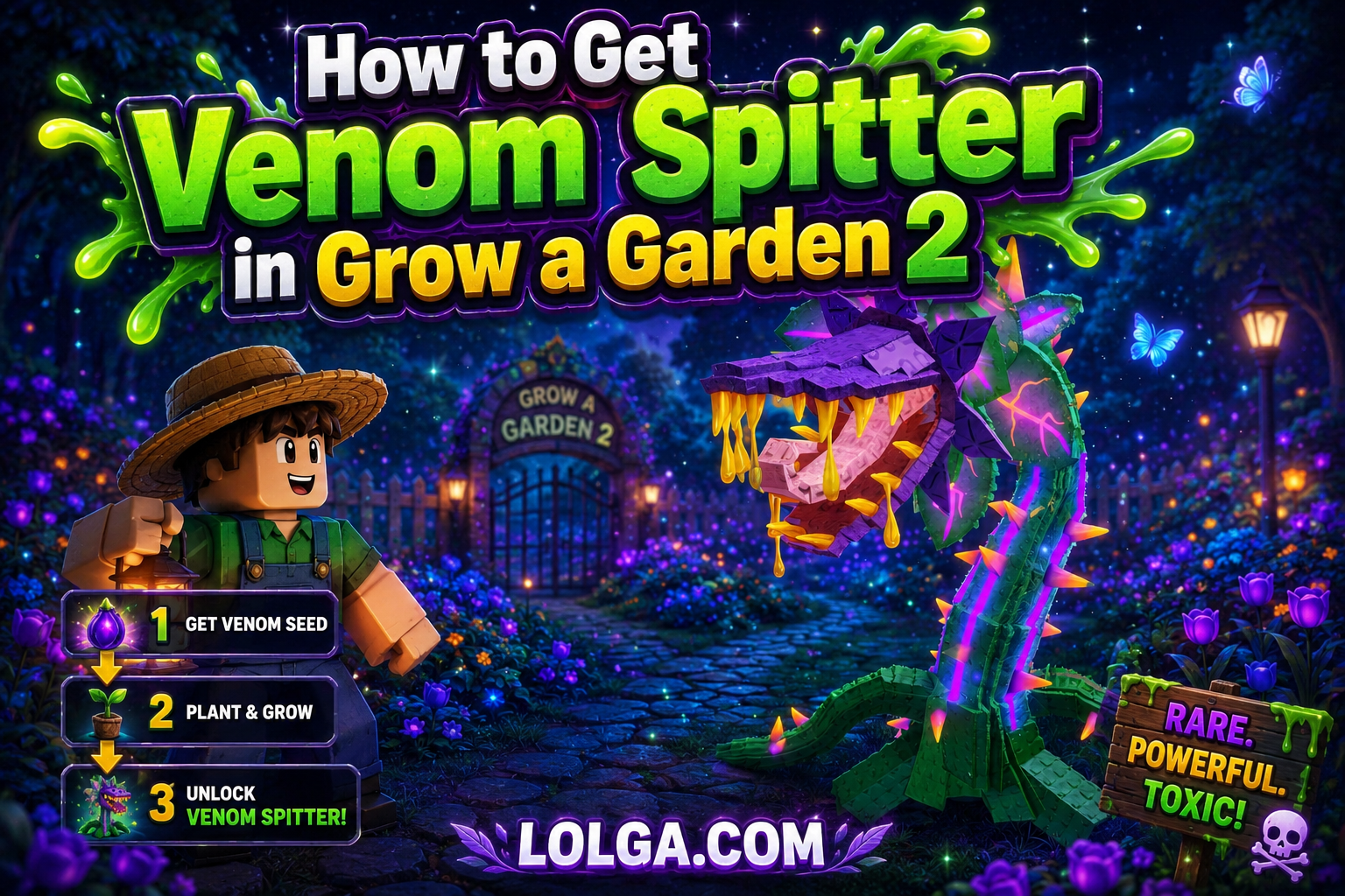 How to Get Venom Spitter in Grow a Garden 2