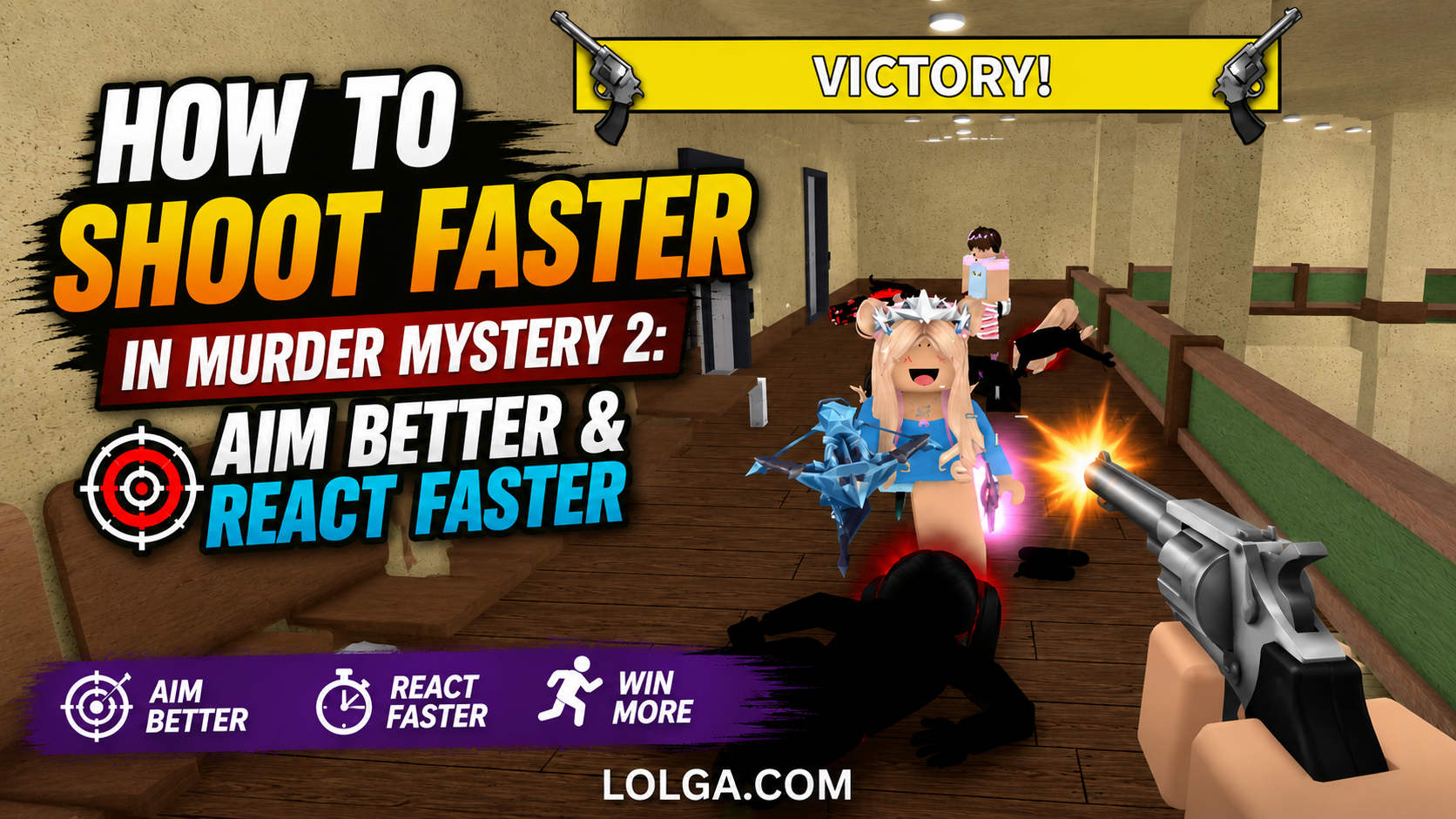 How to Shoot Faster in Murder Mystery 2: Aim Better & React Faster