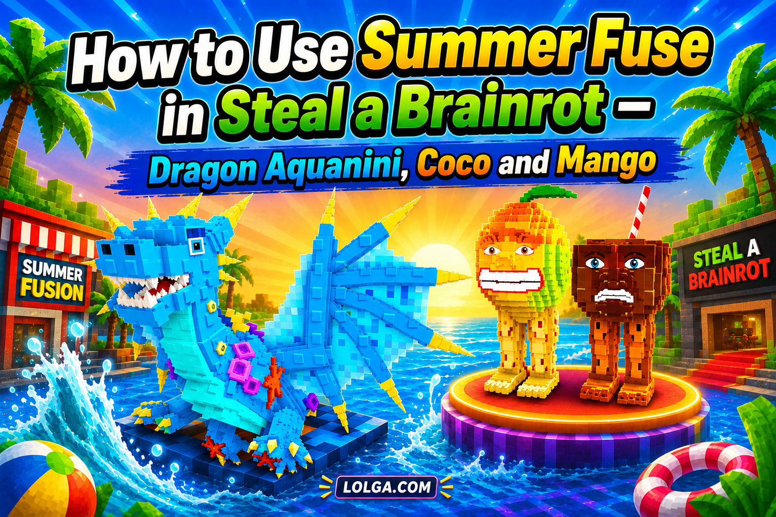 How to Use Summer Fuse in Steal a Brainrot — Dragon Aquanini, Coco and Mango