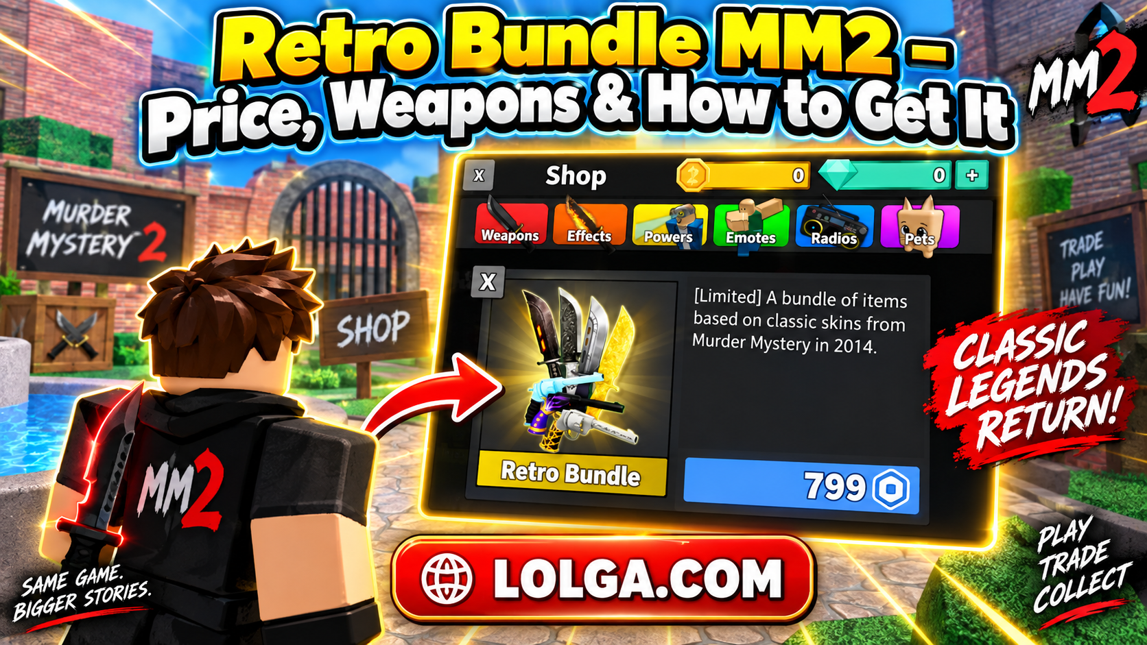 Retro Bundle MM2 – Price, Weapons & How to Get It