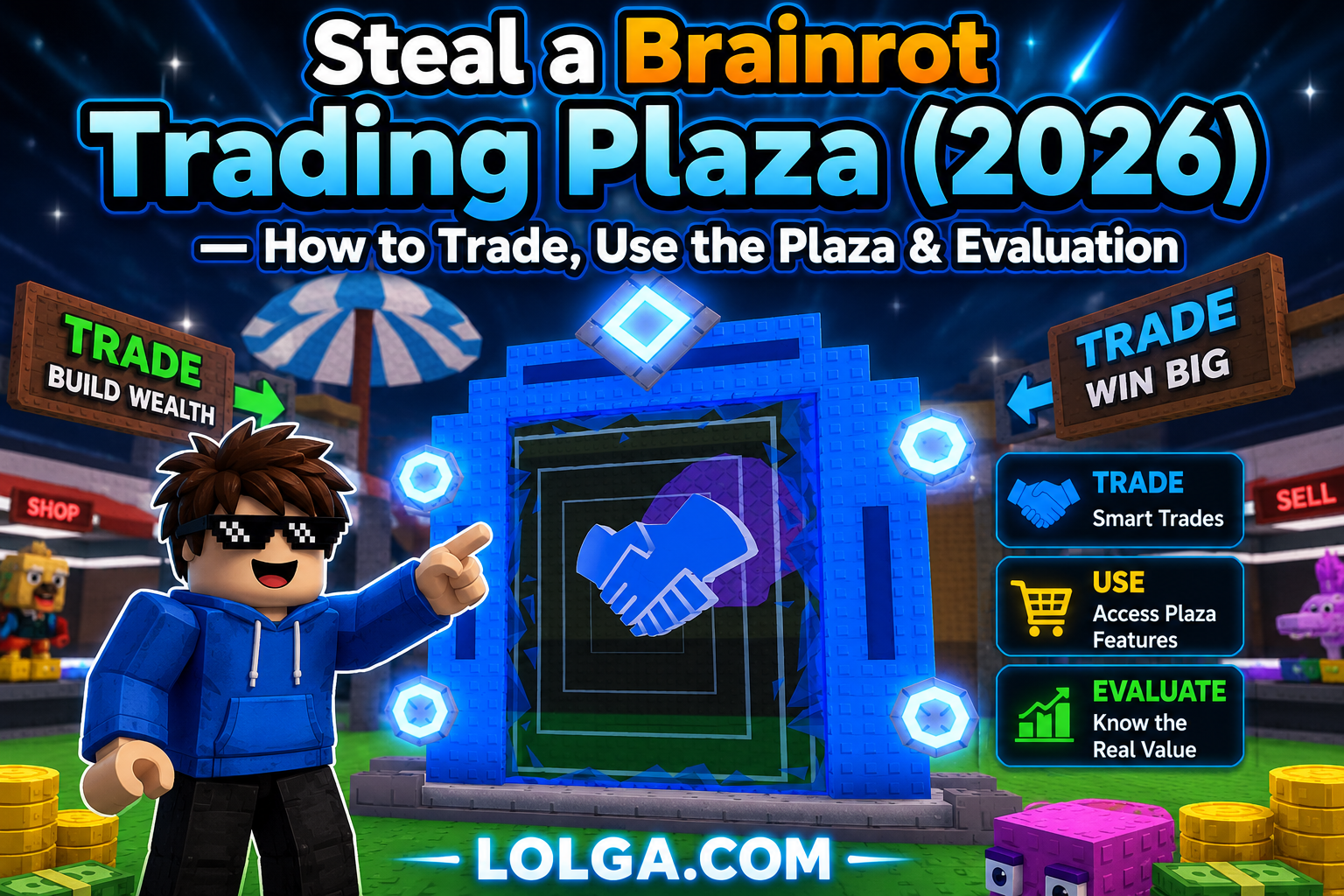 Steal a Brainrot Trading Plaza (2026) — How to Trade, Use the Plaza & Evaluation