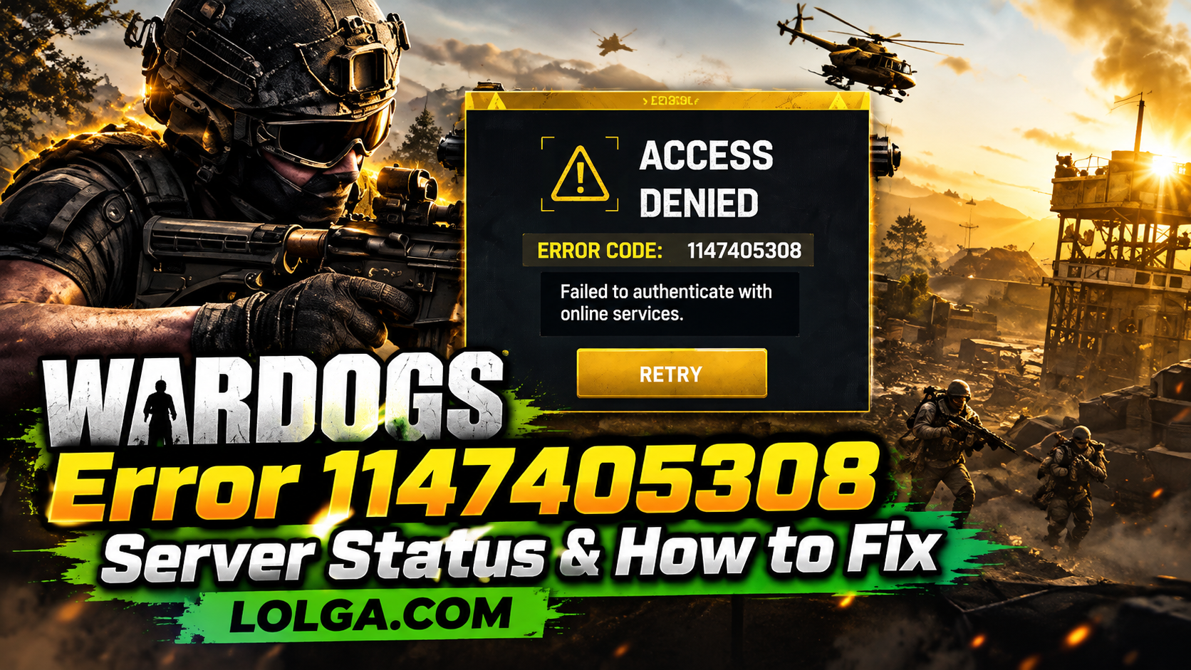 WARDOGS Error 1147405308: Server Status & How to Fix
