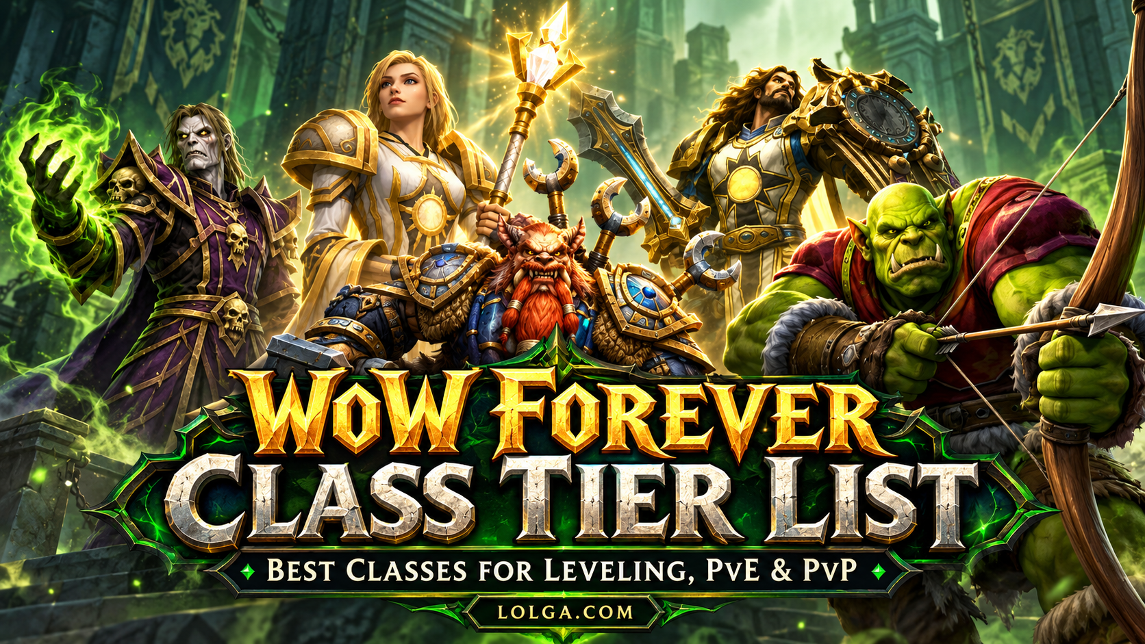 WoW Forever Class Tier List: Best Classes for Leveling, PvE & PvP