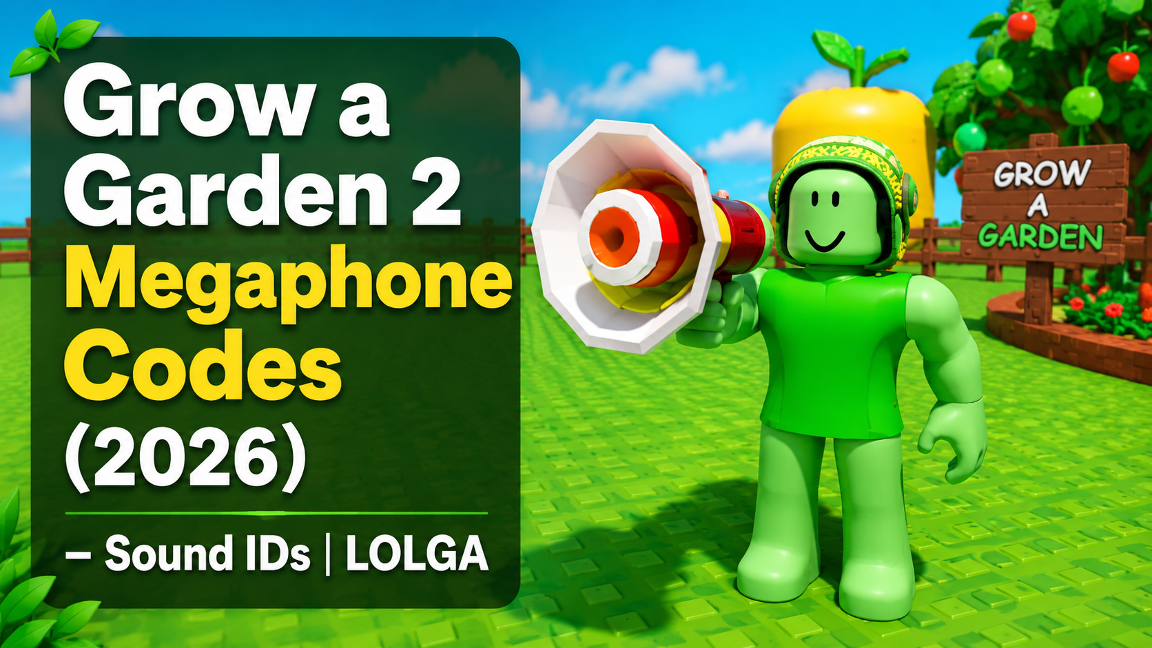 Grow a Garden 2 Megaphone Codes ( 2026 ) – Sound IDs