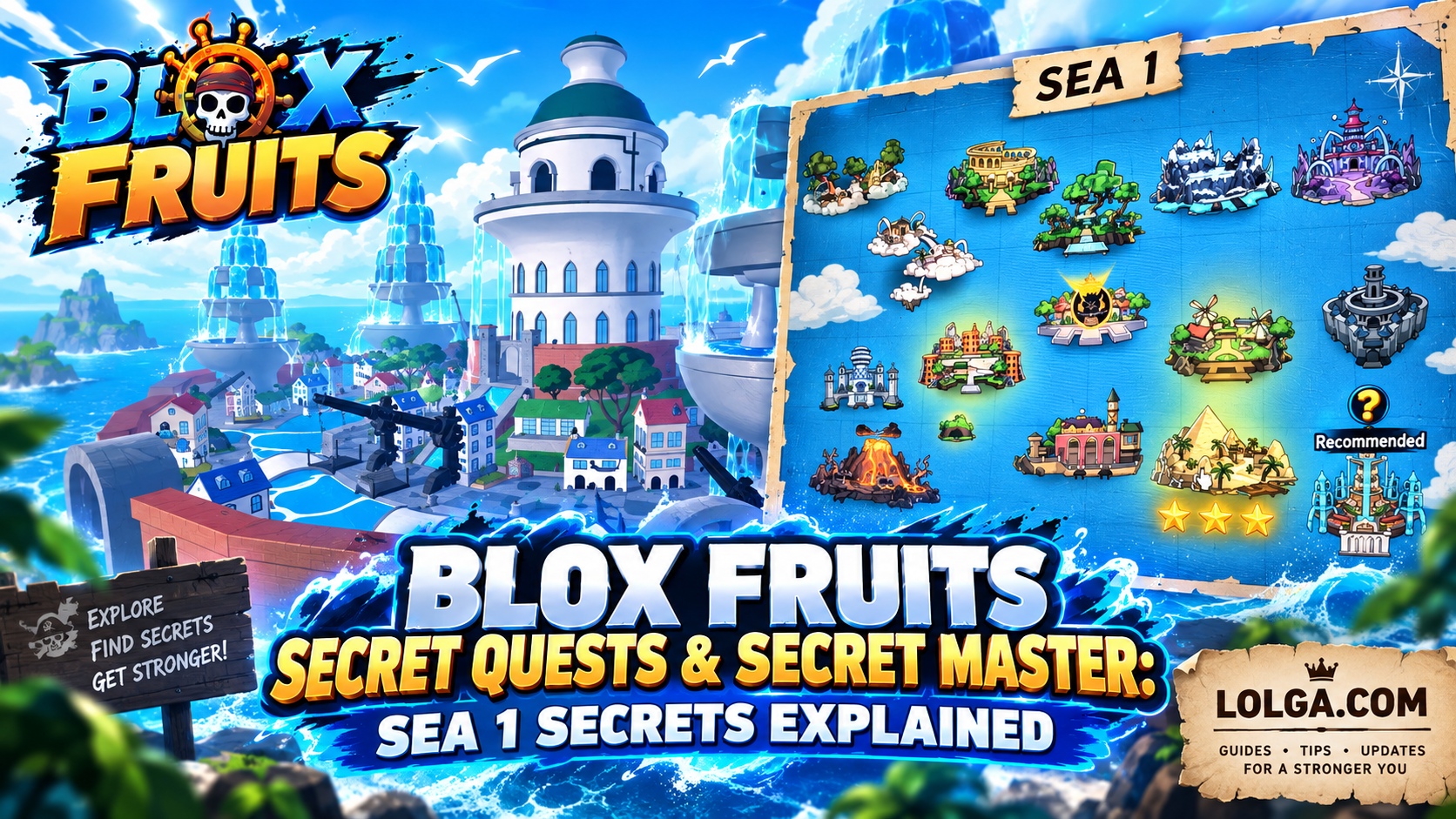 Blox Fruits Secret Quests & Secret Master: 40 Secrets, Level 3000
