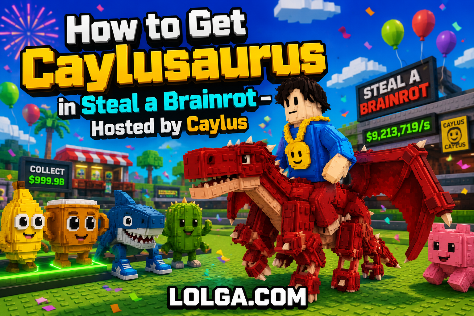 How to Get Caylusaurus in Steal a Brainrot — Hosted by Caylus