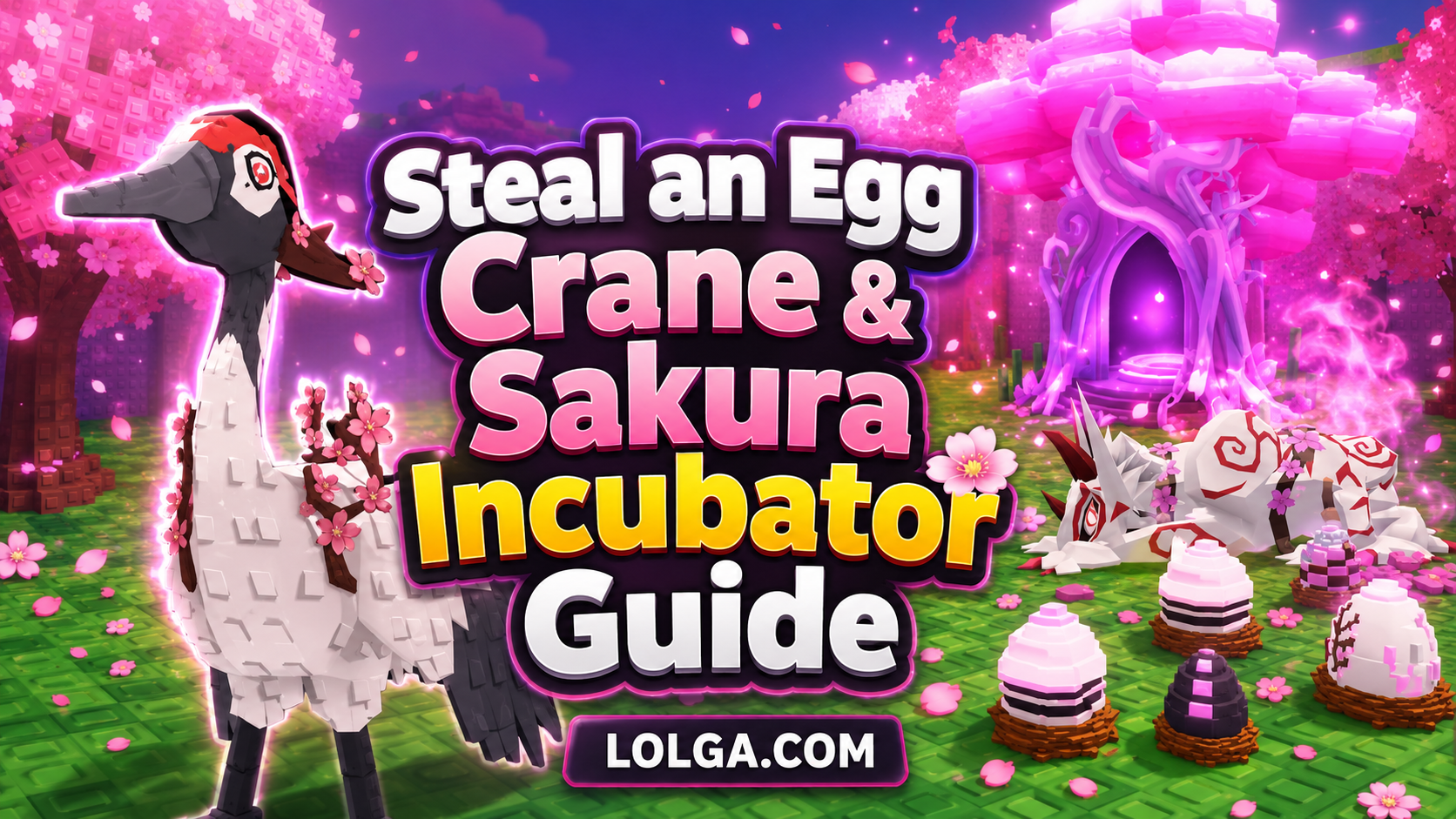 Steal an Egg Crane & Sakura Incubator Guide | LOLGA