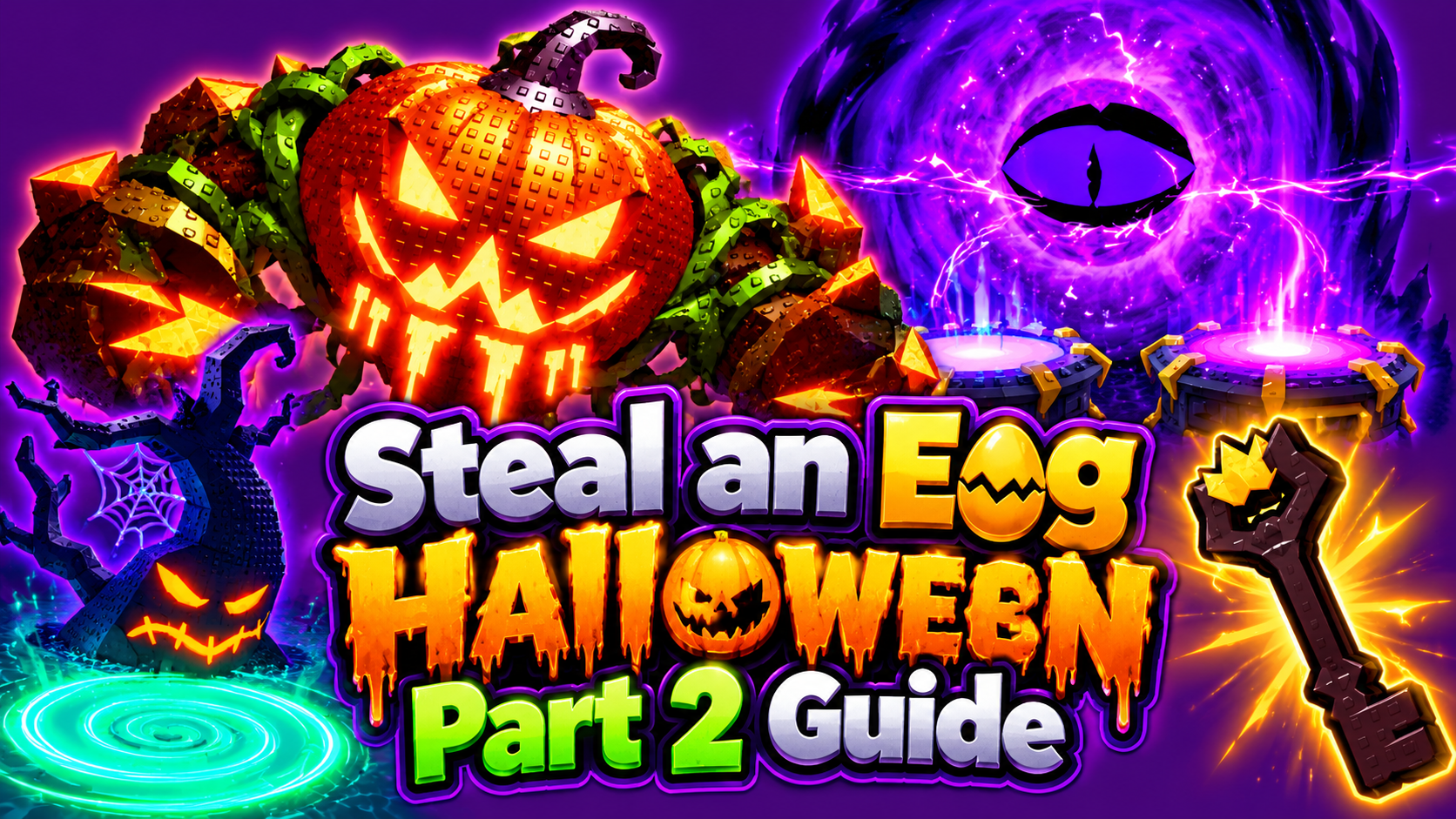 Steal an Egg Halloween Part 2 (Update 10): Manor Key, Pumpkin King & Cursed Monarch