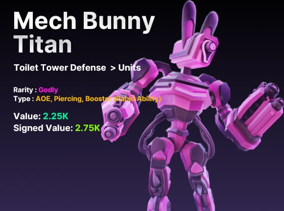 Unleashing the Power of Mech Bunny Titan in Blox's Toilet Tower Defense