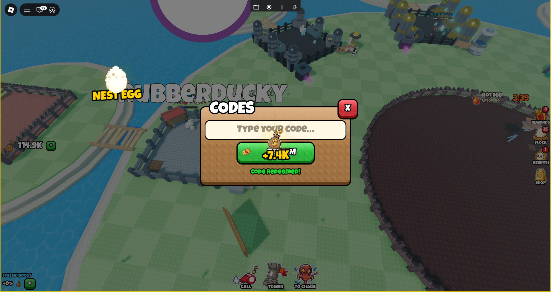 How to Redeem Grow a Chicken Fighter Codes