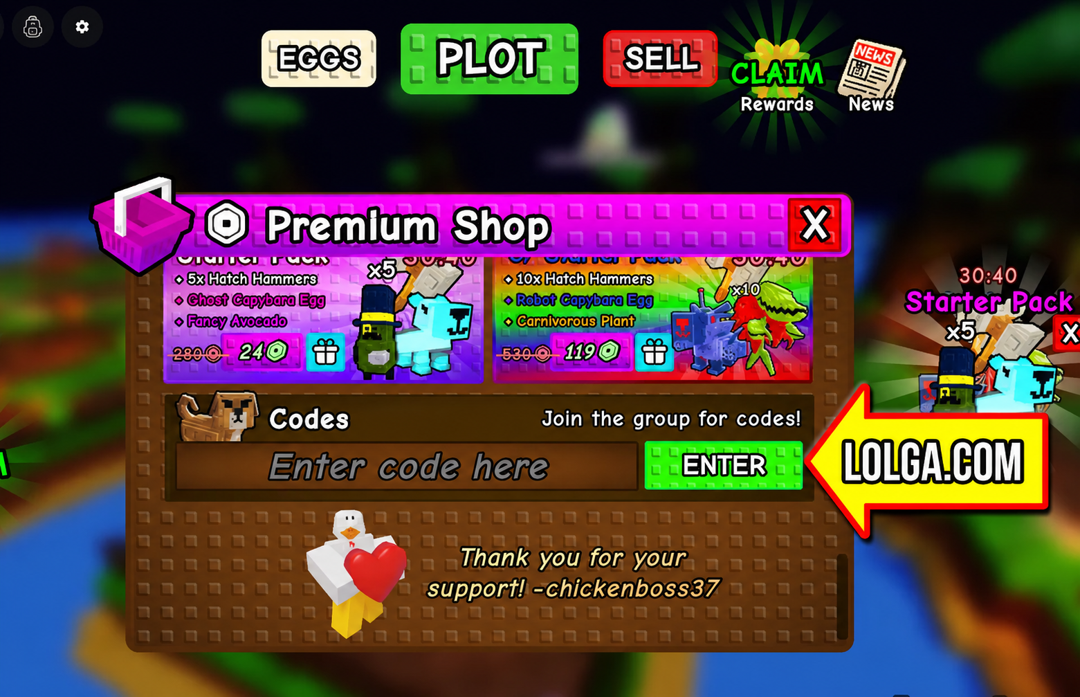 How to Redeem Capybaras VS Plants Codes