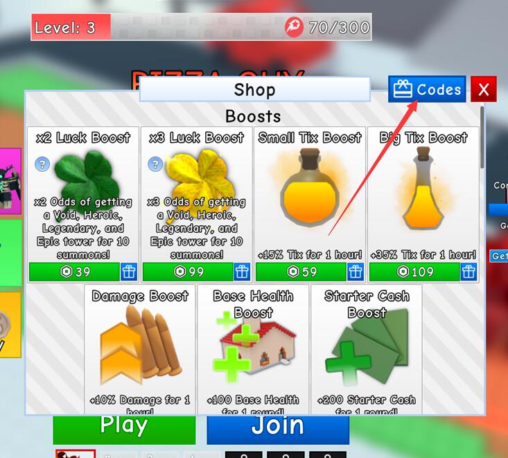 Retro Tower Defense codes