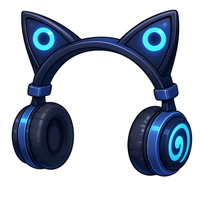Adopt Me Blue Cat Ear Headphones
