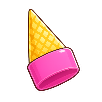 Adopt Me Ice Cream Cone Hat