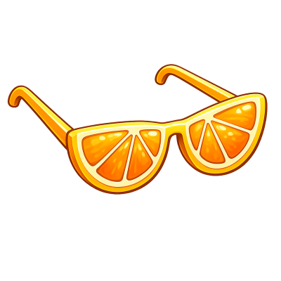 Adopt Me Orange Glasses