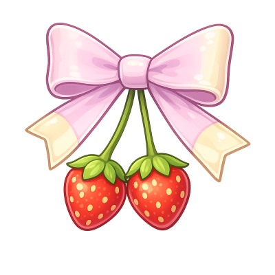 Adopt Me Strawberry Shortcake Bow