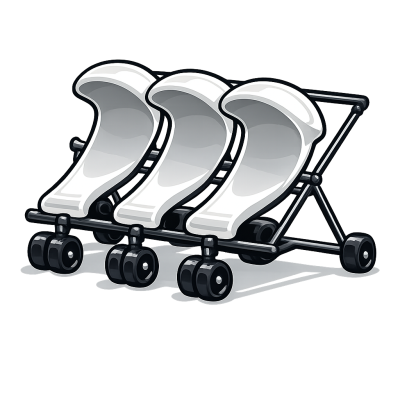 Adopt Me Triple Stroller
