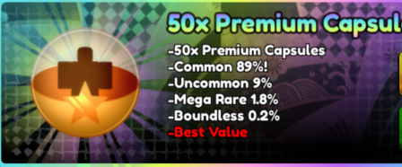 All Star Tower Defense X Shop All Server 50x Premium Capsule