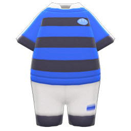 Animal Crossing Items Rugby Uniform Blue & black