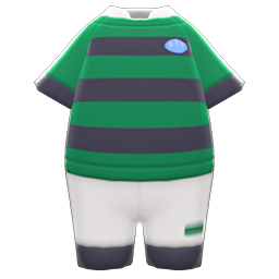 Animal Crossing Items Rugby Uniform Green & black