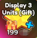 Anime Adventures Items All Server Display 3  Units (Gift)