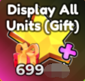 Anime Adventures Items All Server Display All Units (Gift)