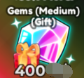 Anime Adventures Items All Server Gems (Medium) (Gift)