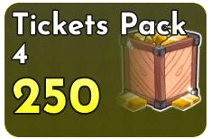 Arise Crossover Shop All Server Tickets Pack 4(250)