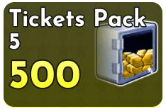 Arise Crossover Shop All Server Tickets Pack 5(500)