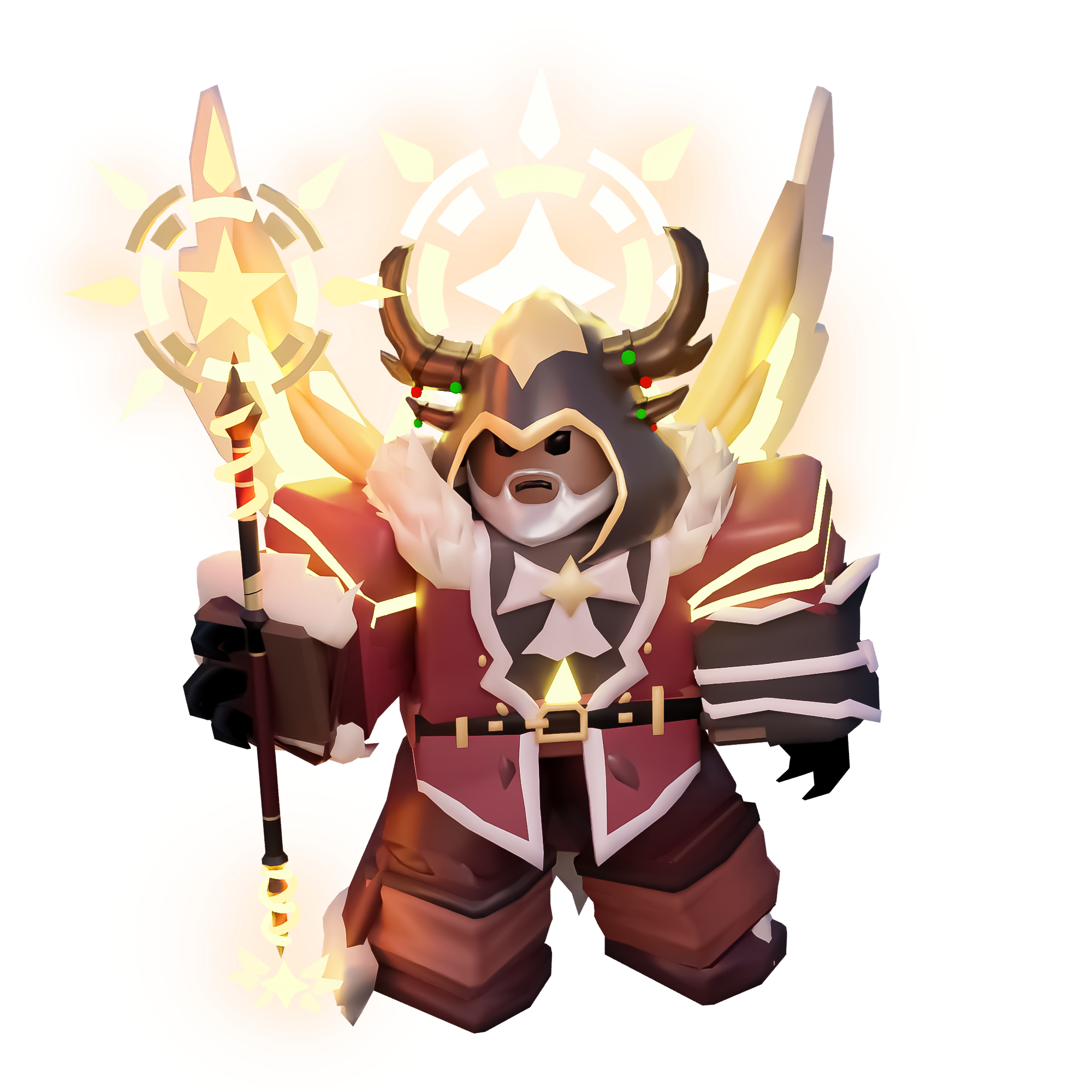 BedWars Christmas Spirit Warlock（Eldric Skin）