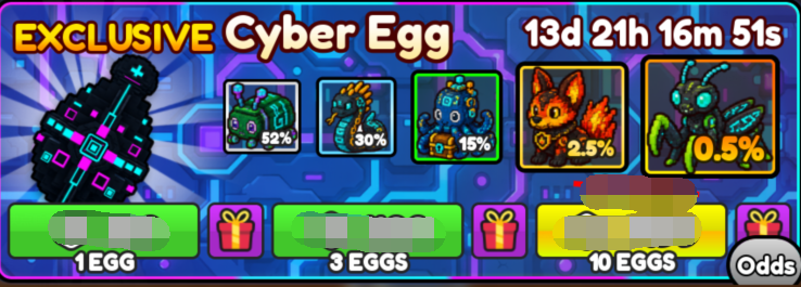 Build A Ring Farm Shop 1x Cyber Egg