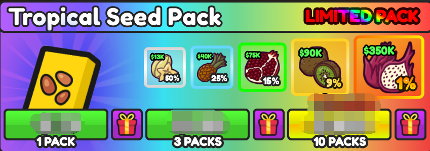 Build A Ring Farm Shop 1x Tropical Seed Pack