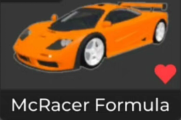 Car Dealership Tycoon Items All Server McRacer Formula (Orange)