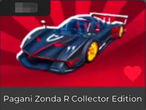 Car Dealership Tycoon Items All Server Pagani Zonda R Collector Edition