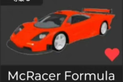 Car Dealership Tycoon Items All Server McRacer Formula (Red)