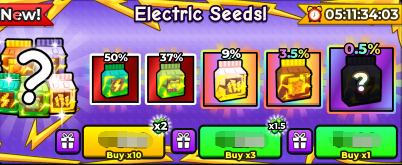 Catch And Tame Shop Electric Seeds×10