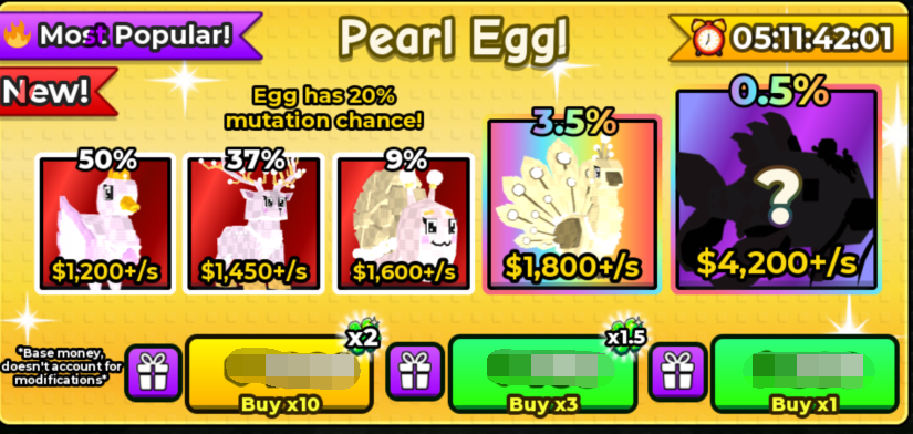 Catch And Tame Shop Pearl Egg×3
