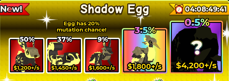 Catch And Tame Shop Shadow Egg x1