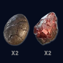 Diablo 4 Items Eternal-Softcore Duriel Admission (x2 Egg & x2 Shard)