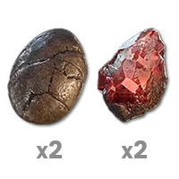 Diablo 4 Items Eternal-Hardcore Duriel Materials (x2 Egg & x2 Shard)