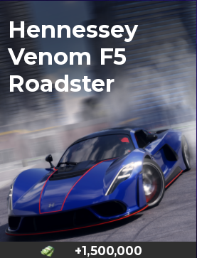 Driving Empire Hennessey Venom F5 Roadster
