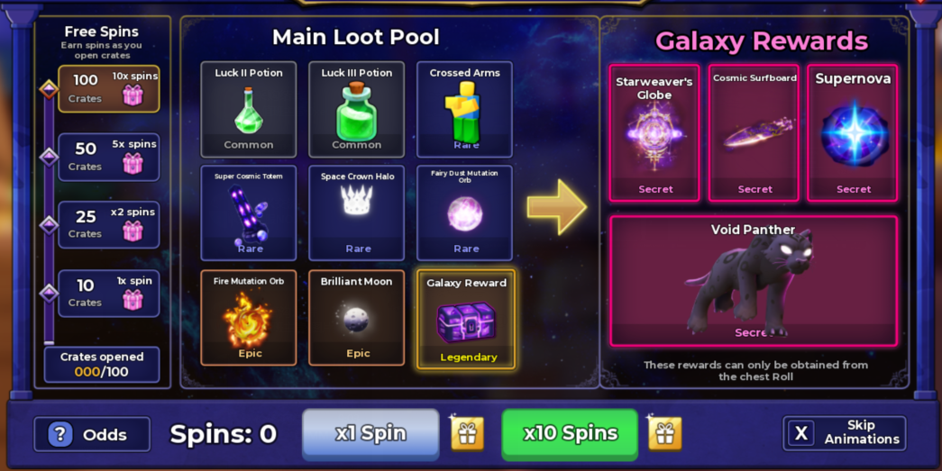 Fish It Shop 1 Galaxy Spin