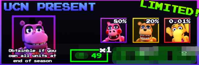 Five Nights TD All Server UCN Present Pack*1