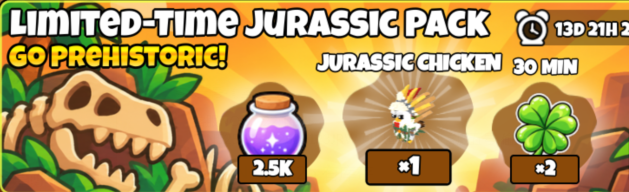 Grow a Chicken Fighter Shop Limited-Time Jurassic Pack