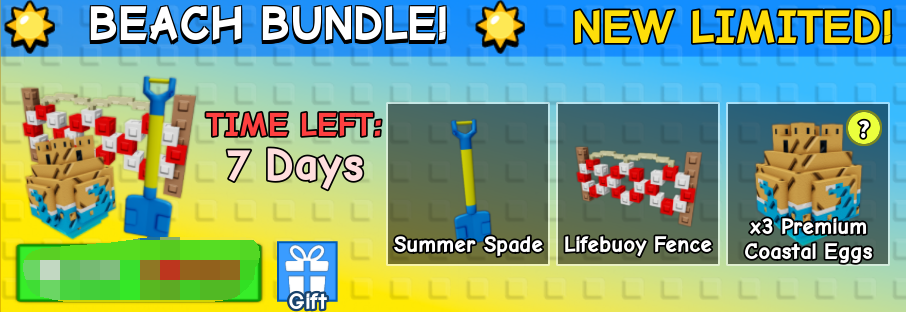Grow a Garden Items Beach Bundle