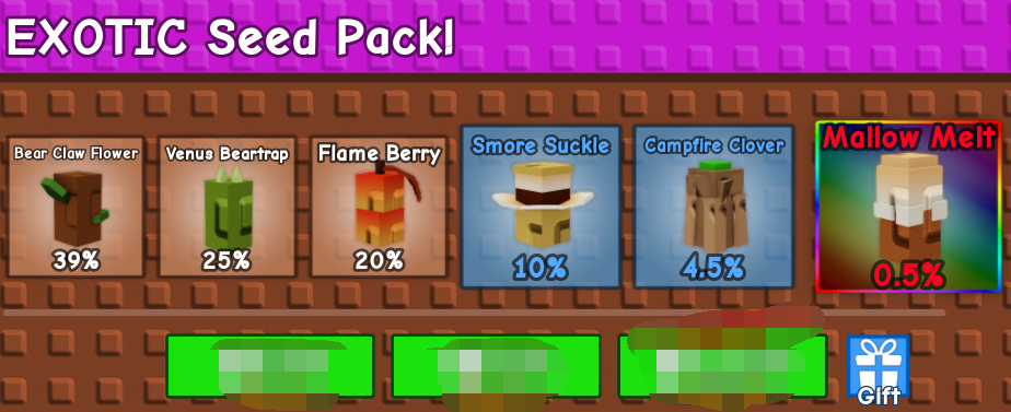 Grow a Garden Items Exotic Seed Pack